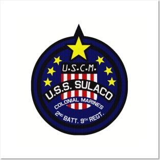 Aliens USCM Sulaco Patch Posters and Art